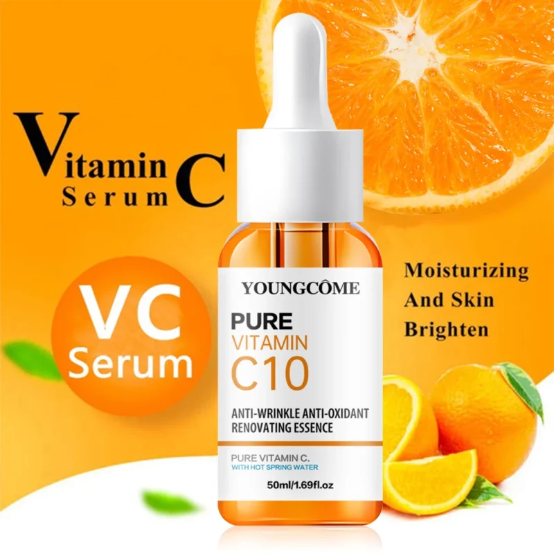 Vitamin C & Hyaluronic Acid Face Serum – Brightening, Anti-Aging & Moisturizing Treatment