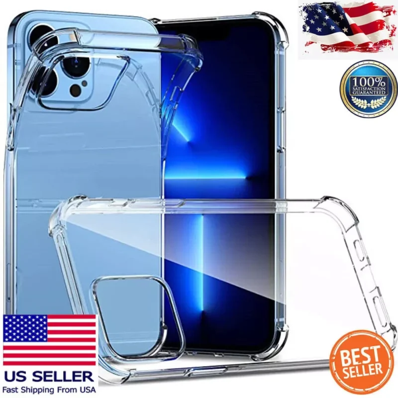 Clear Slim MagSafe Case for iPhone 14 Pro Max – Plating Design